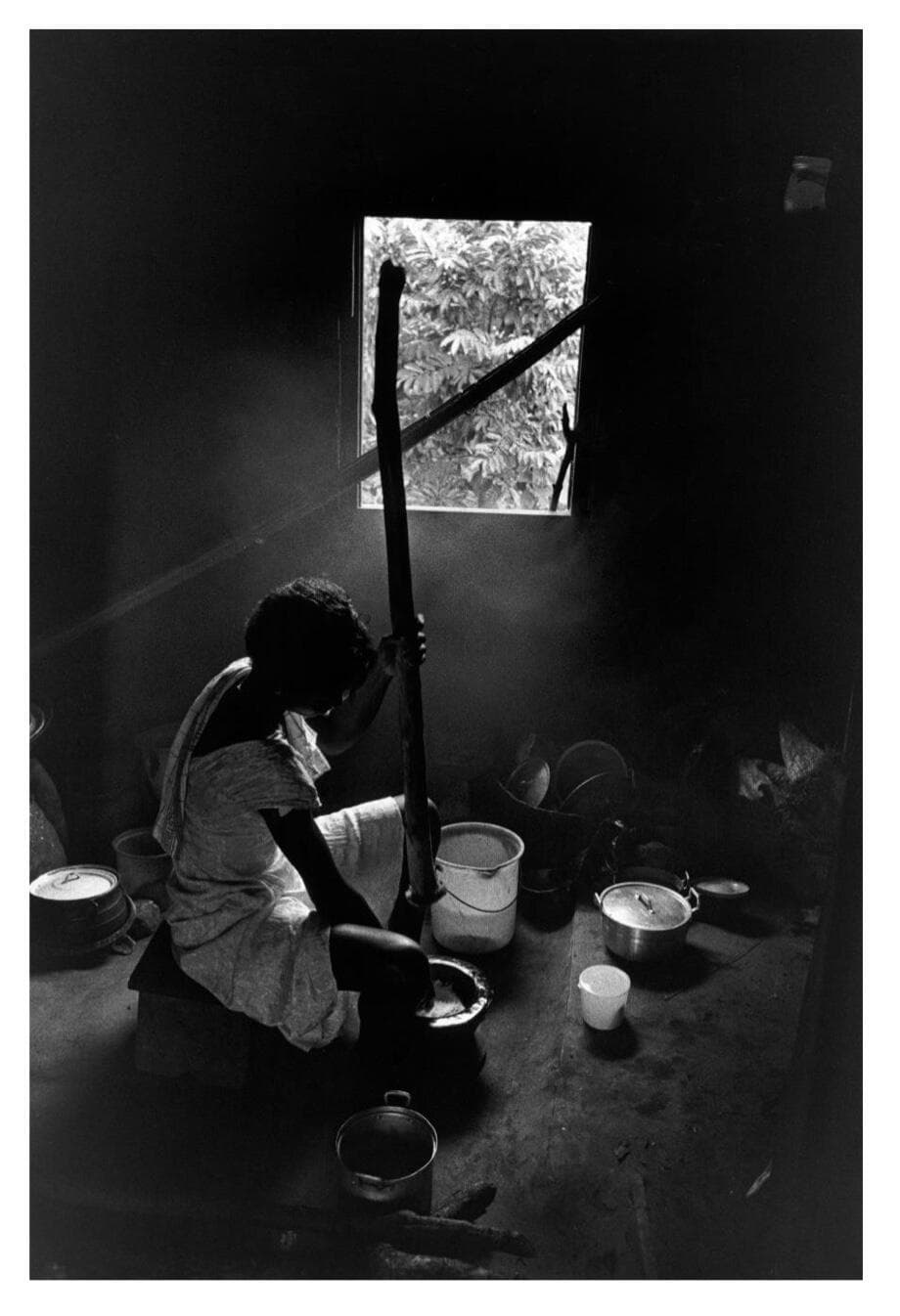 Abena Pounding Fufu, Mamfe, Ghana — Frank Stewart
